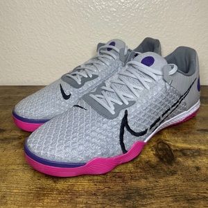 NIKE  REACT GATO INDOOR SOCCER CLEATS SMOKE GREY Size Men’s 6.5 W8 (CT0550-056)